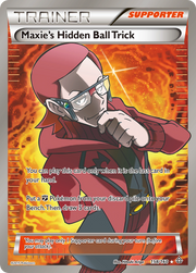 158 Maxie's Hidden Ball Trick - Primal Clash Pokémon card