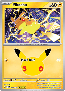 030 Pikachu - 30th Celebration