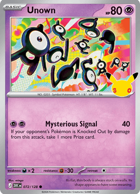 072 Unown - 30th Celebration