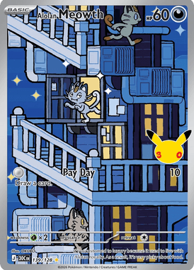 139 Alolan Meowth - 30th Celebration