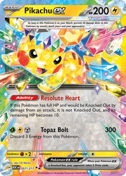 057 Pikachu ex - Ascended Hereos