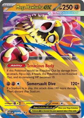 116 Mega Hawlucha ex - Ascended Hereos
