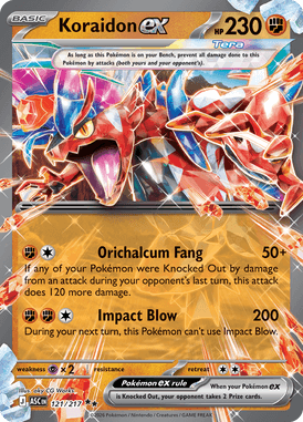 121 Koraidon ex - Ascended Hereos