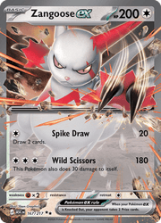 167 Zangoose ex - Ascended Hereos