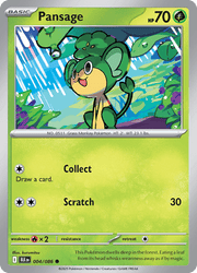 004 Pansage - Black Bolt