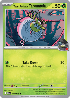 019 Team Rocket's Tarountula - Destined Rivals
