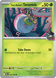 019 Team Rocket's Tarountula - Destined Rivals