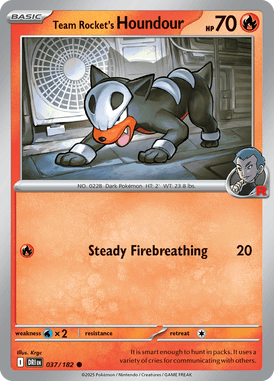 037 Team Rocket's Houndour - Destined Rivals