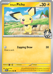 071 Ethan's Pichu - Destined Rivals