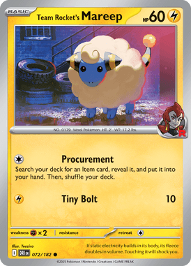 072 Team Rocket's Mareep - Destined Rivals