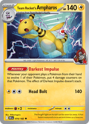 074 Team Rocket's Ampharos - Destined Rivals