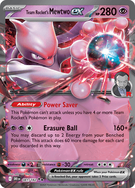 081 Team Rocket's Mewtwo ex - Destined Rivals