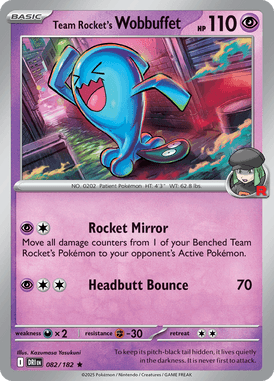 082 Team Rocket's Wobbuffet - Destined Rivals