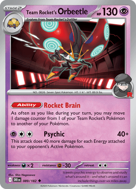 089 Team Rocket's Orbeetle - Destined Rivals