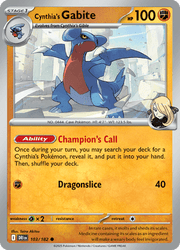 103 Cynthia's Gabite - Destined Rivals