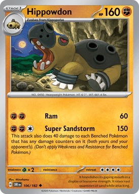 106 Hippowdon - Destined Rivals