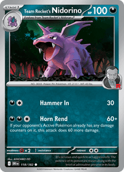 118 Team Rocket's Nidorino - Destined Rivals