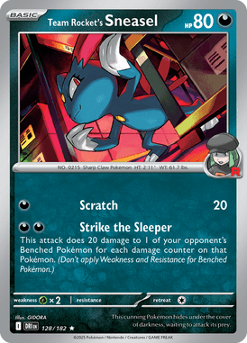 128 Team Rocket's Sneasel - Destined Rivals