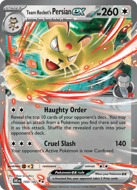 150 Team Rocket's Persian ex - Destined Rivals