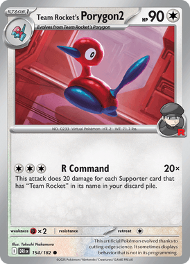 154 Team Rocket's Porygon2 - Destined Rivals
