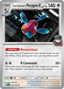 155 Team Rocket's Porygon-Z - Destined Rivals