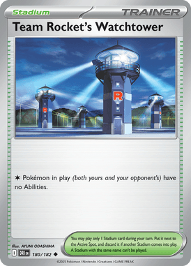 180 Team Rocket's Watchtower - Destined Rivals