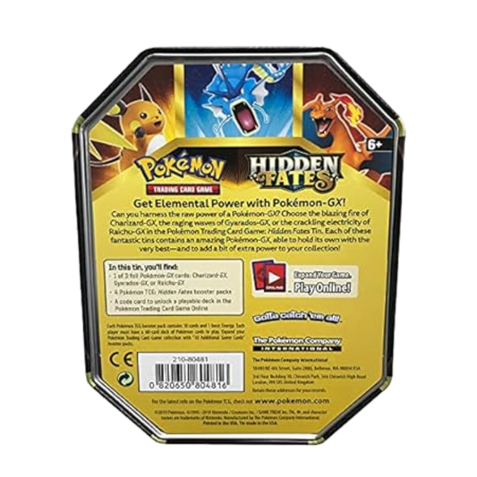 Pokémon TCG Hidden Fates: Charizard GX Tin