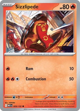 029 Sizzlipede - Mega Evolution