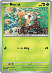 013 Rowlet - Obsidian Flames