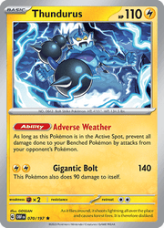 070 Thundurus - Obsidian Flames
