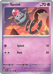 090 Spoink - Obsidian Flames