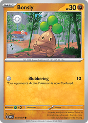 110 Bonsly - Obsidian Flames