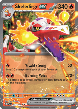 037 Skeledirge ex - Paldea Evolved