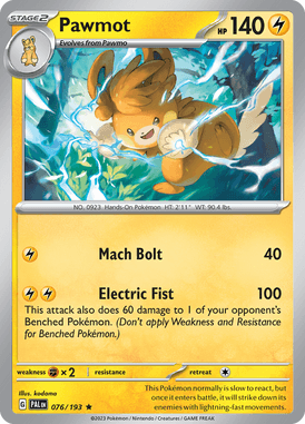 076 Pawmot - Paldea Evolved