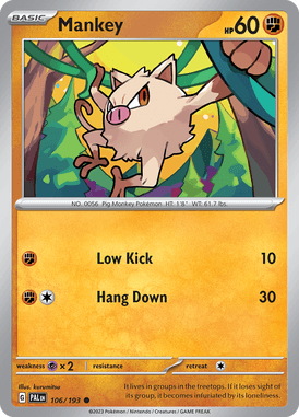 106 Mankey - Paldea Evolved