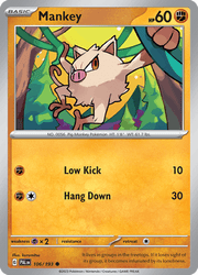 106 Mankey - Paldea Evolved