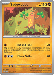 109 Sudowoodo - Paldea Evolved