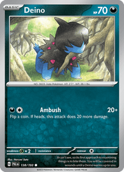 138 Deino - Paldea Evolved