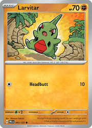 047 Larvitar - Prismatic Evolutions