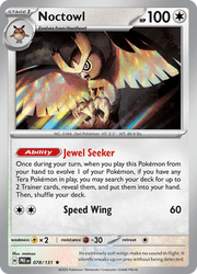 078 Noctowl - Prismatic Evolutions