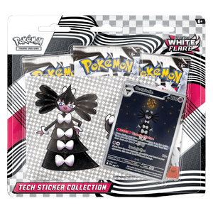 White Flare Gothitelle Tech Sticker Collection