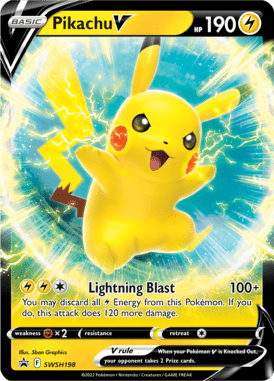 198 Pikachu V - Sword & Shield Promo Cards