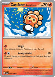 020 Castform Sunny Form - Surging Sparks