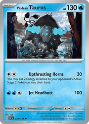 039 Paldean Tauros - Surging Sparks