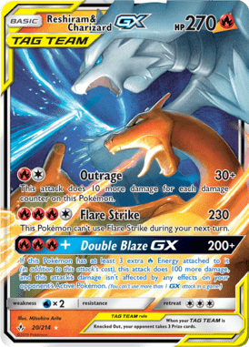 20 Reshiram & Charizard GX – Unbroken Bonds
