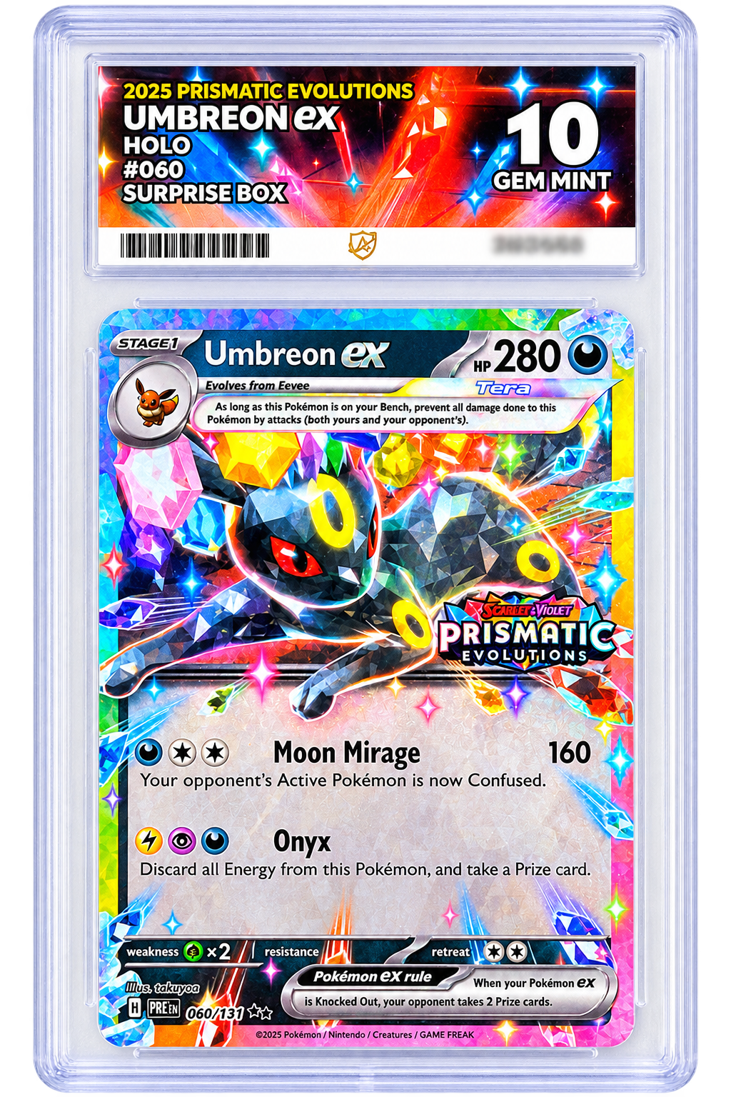 060 Umbreon ex - Prismatic Evolutions - ACE 10 (GEM MINT)