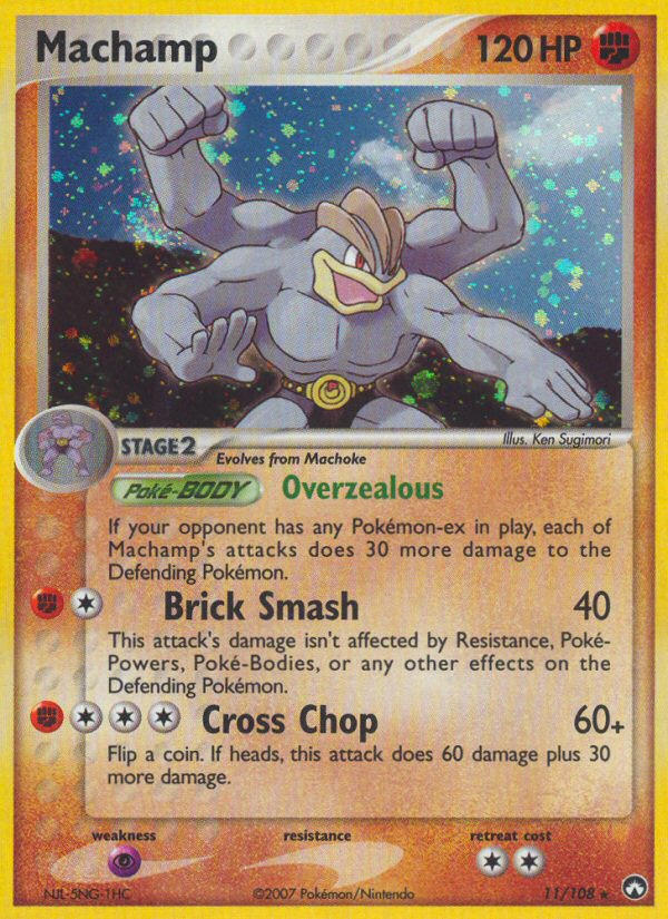 011 Machamp - EX Power Keepers Pokémon card