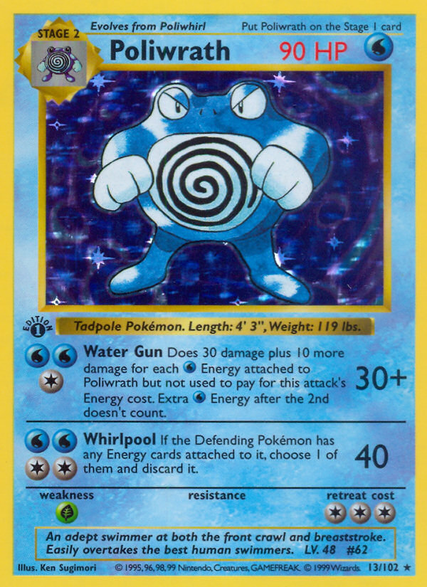 013 Poliwrath - Base Set Pokémon card