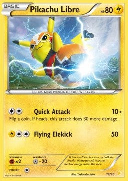 14 Pikachu Libre - XY Trainer Kit - Pikachu Libre & Suicune