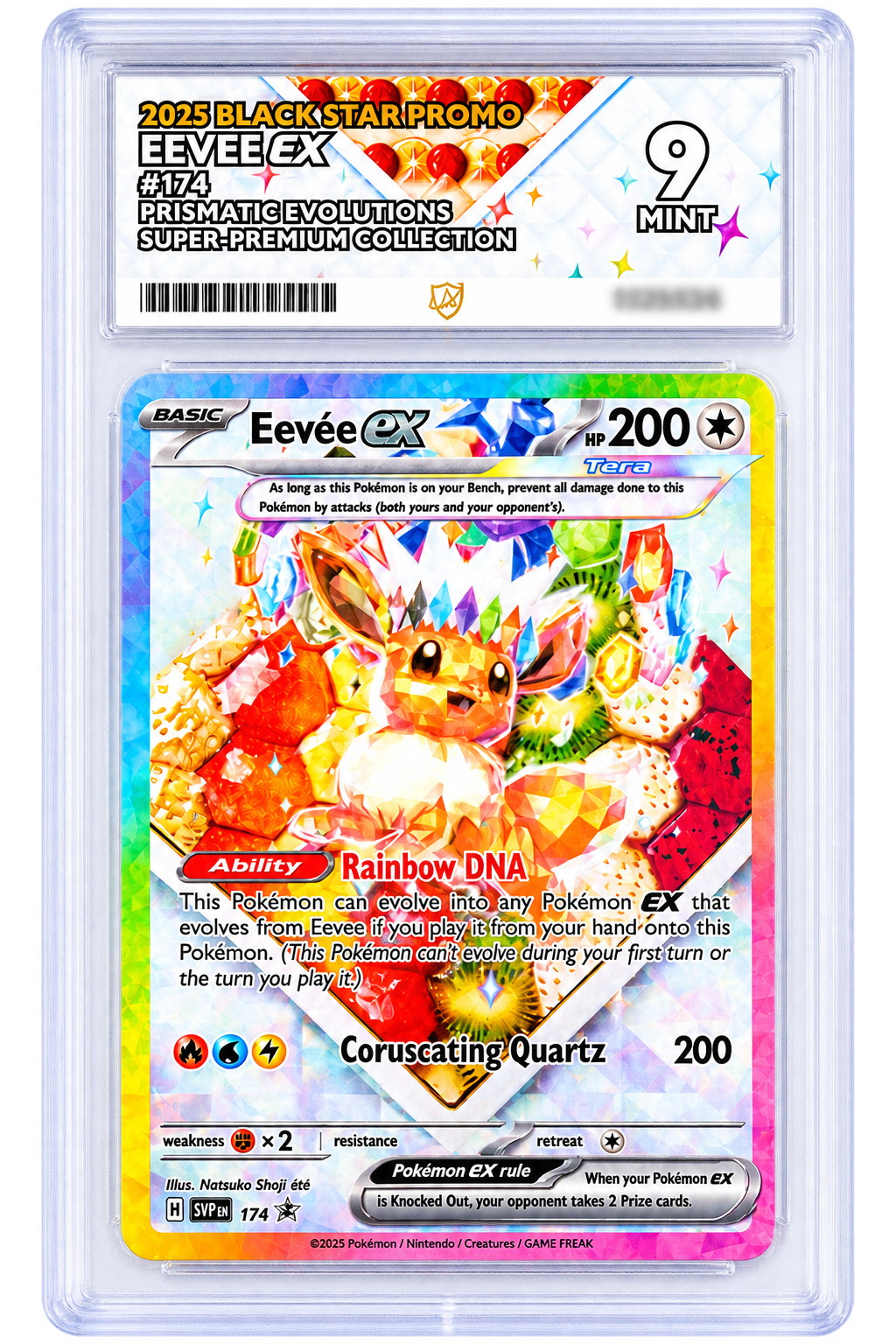 174 Eevee ex - Prismatic Evolutions SPC Promo - ACE 9 (MINT)